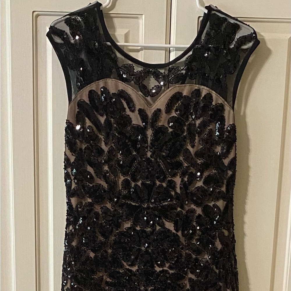 Full length black ball gown